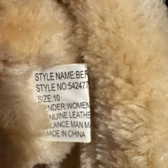 Natural Reflections “Bernie” Shearling Faux Fur Winter Boots — Women’s Size 10 - Picture 8 of 9